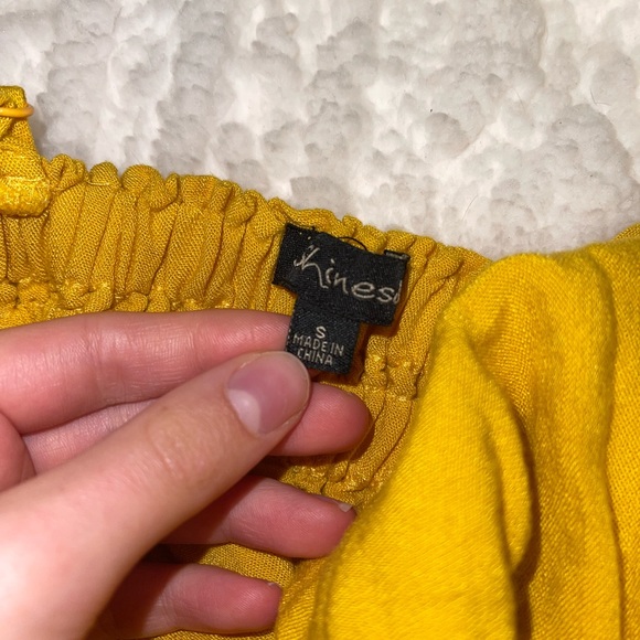 Yellow crop top size size - Picture 2 of 5